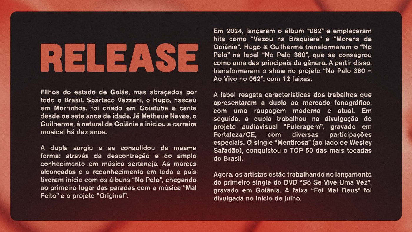 Release do material disponível de Hugo e Guilherme.